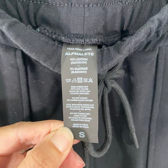 Alphalete Women Black Pull On Drawstring Pockets Jogger Sweatpants Size S - Picture 3 of 7